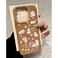 cute cats cartoon matte phone case for iphone 17 pro max 16 plus 15 14 13 11 silicone back cover for iphone 12 pro bumper shell iPhone17 Pro