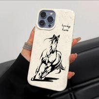 horse shockproof phone case for iphone 17 pro max 16 plus 15 14 13 11 silicone back cover for iphone 12 pro xr xs x 8 7 se2 se3 iPhone 15 Pro