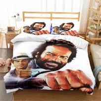 3D Printed film star Bud Spencer Terence Hill Bedding Set Duvet Covers Pillowcases Comforter Bedding Set Bedclothes Textile Home 135x200cm