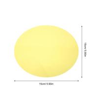 5Pcs Warm Light Film Adhesive 15Cm Round Color Overlay Sheet for Living Room Bedroom Dining DIY Photography Video Studio geltona