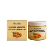 Limited time!!Viareline Turmeric Exfoliating Cleansing Gasket Gentle Cleansing Moisturizing Care Facial Pores Cotton Cloth