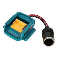 18V į 12V žeminantis maitinimo adapteris su automobilio žiebtuvėlio sąsaja, skirtas Makita 18V akumuliatoriui