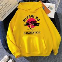Cobra Kai gobtuvai Juokingi Miyagi stiliaus Asmenybės karatė megztiniai Harajuku mergaičių džemperis ilgomis rankovėmis megztinis Hip Hop sportinė apranga L