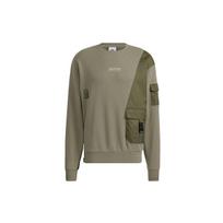 Adidas Originals Adv Crewneck Sweatshirt With Multiple Pockets Men Sweatshirt Olive HC0367 S gray