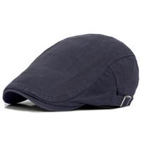 Berets Regular Fit Foldable High Visibility Good-looking Newsboy Cap Head Decoration tamsiai pilka spalva