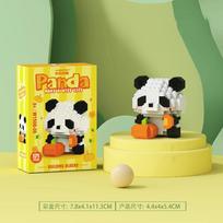 Kiniškas Panda Mini Konstruktorius Blokeliai Konstruktorius Blokeliai Gyvūnai Modelis Surinkimo Kaladėlės Pasidaryk pats Namų Dekoracija Žaislai Mergaitėms Dovanos