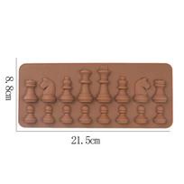 DIY Cake Baking Mold Chess Shaped Ice Cube Chocolate Silicone Mould šokoladas
