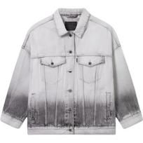 Levis Loose Casual Comfortable Lapel Single-Breasted Long Sleeve Denim Jacket Women jackets Gray 002YY-0001 XS