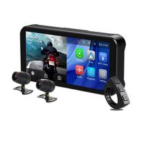 6,25 colio motociklo multimedijos grotuvas su belaidžiu „CarPlay“ ir „Android“ automobiliniu GPS navigacijos įrašymo įrenginiu, atspariu vandeniui, IP67 ekranu juoda