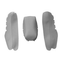 For Honda Civic 10th Gen 2016 2017 3pcs Car Center Control Armrest Microfiber Leather pilka spalva
