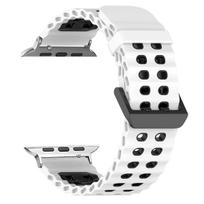 Silicone Band For Apple Watch Series 11 10 9 8 7 6 SE3 Sport Strap Two tone Bracelet For Iwatch Ultra 3/2 49mm 38 40 42 44 46mm 38-40-41MM