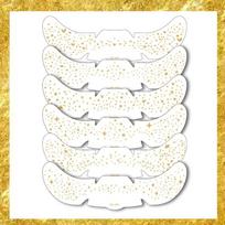 1 RINKINYS/6 VNT. tatuiruočių lipdukas meilės veido makiažo lipdukas strazdanų lipdukas vandeniui atsparus bronzinis karštas sidabrinis 15*5CM