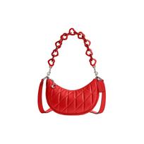 Coach Mira 24 Logo Tag Zipper Napa Leather Handheld Shoulder Bag Medium Women handbags Sport-Red CP223-LHPJ6 Gift Box Sets (Basic Set+Black Box)