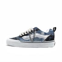 Vans Knu Skool Audinys Atsparus trinčiai Atsparus trinčiai Žemi Batai riedlentei Unisex Mėlyni VN0009QC6BT1(Team613-) 35