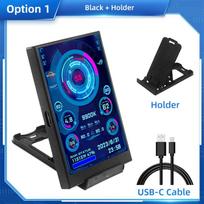 3.5 Inch IPS USB Type-C Secondary Monitor 320×480 AIDA64 PC CPU GPU RAM HDD Status Display for Windows 10/11 juoda