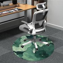 1pc Lotus Leaf Boat Office Round Area Rug, Indoor Mat Suitable For Office, Under Office Chairs Bedroom Living Room Home Decor, Room Deco 181 80cm by 80cm