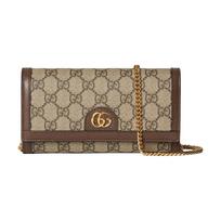Gucci Grandinėlės Piniginė GG Drobė Auksinė Apdaila Odos Apvadai Atsitiktinis Kasdienis Dėvėjimas 772309-K9GSG-8367 Basic Set (Bag+Dust Bag)