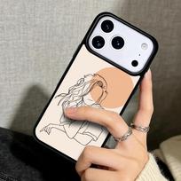 Capa Case for iPhone 17 Air 16 Pro Max 15 Plus 11 13 Mini 14 12 Back Phone Cover Aesthetics Chic Minimal Art iPhone 12 Pro Max