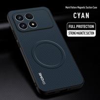 For Xiaomi Poco F8 Pro Case Luxury Car Magnetic Holder Phone Case For Redmi K90 5G TPU Silicone Shockproof Protective Back Cover For Poco F8 Pro mėlyna