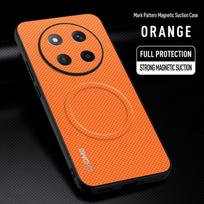 For Honor Magic 7 Lite Case Luxury Car Magnetic Holder Phone Case For Honor X9C 5G TPU Silicone Shockproof Protective Back Cover Honor Magic 7 Lite oranžinė
