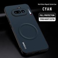 For Nothing Phone 4A 5G Case Luxury Car Magnetic Holder Phone Case For Nothing Phone4A TPU Silicone Shockproof Back Cover Coque Nothing Phone 4A mėlyna