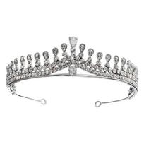 Shiny Crystal Bridal Crown Zircon Rhinestone Headband Diadem Princess Tiara  Party Style A Silver