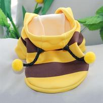 New Outfit Puppy Apparel Polyester Halloween Bee Hoodie Pet Products Cartoon Dog Cat Hoodie