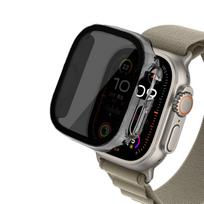 Tempered Glass+Privacy case for Apple Watch ultra 2 49mm Anti-Spy Screen Protector Cover iWatch series 9 8 7 6 SE 44mm 40mm 45mm 49mm ultra-ultra 2 skaidri