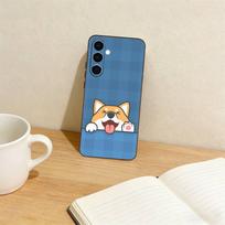c-Corgi Pet Cute Dog Cartoon  Phone Case For Samsung Galaxy A73,A72,A71,A70,A53,A52,A51,Others Soft Black Cover Samsung a51 4g