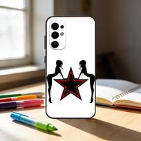 F-five-pointed star Phone Case For Samsung S25,S24,S21,S22,S23,S30,Ultra,S20,Plus,Fe,Note,10,9,5G Black Cover Samsung S24ULTRA