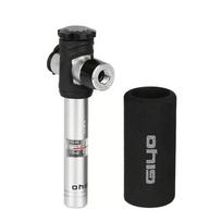 Giyo CO2 Bicycle Pump Mini Tire CO2 Air Inflator With Gauge / Knob Switch Max 140PSI Schrader/Presta Valve CNC Aluminum Alloy GC-09C
