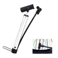 1pc Mountain Road Bike Portable Bicycle Pump Air Cylinder Mountain Bike Pump Household Pump Riding Equipment Accessories Silvery