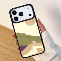 Abstract Cat Mount Fuji Japan Landscape Mobile Phone Case for IPhone 17 AIR 16pro Max 15 14 13 12 11 Bumper Cover iPhone 12 mini
