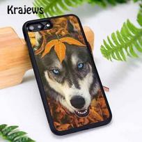 Krajews Animal Husky puppy Phone Case For iPhone 17 Air 16 15 14 Plus 11 12 13 Pro Max cover shell coque iPhone 15plus