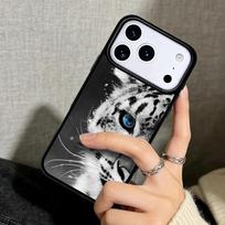 Capa Case for iPhone 17 Air 16 Pro Max 15 Plus 11 13 Mini 14 12 Back Phone Cover Luxury Tiger Leopard iPhone17 Pro Max