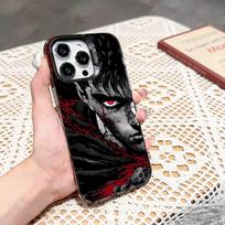 C-Comic Berserk Guts Plating  Phone Case For iPhone 17,16,15,14,13,12,11 Plus,Pro Max,XS,Colored silver phone case iPhone13PROMAX