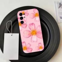 Flower P-Pattern  Phone Case For Samsung S25,S24,S21,S22,S23,S30,Ultra,S20,Plus,Fe,Lite,Note,10,Black Cover Samsung S23plus5G