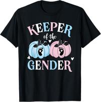 Keeper of The Gender Reveal Baby Pumpkin Pink Or Blue T-Shirt Mens Womens Tees Top unisex T-Shirt Mens Womens Tees Top 4XL