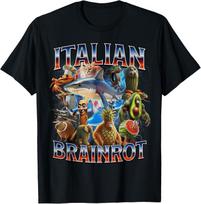 Tralalero Tralala Bombardino Crocodilo Italian Brainrot T-Shirt Mens Womens Tees Top M