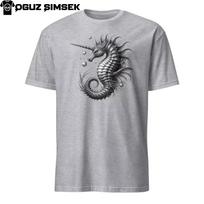 Abyssal Equinara - Seahorse with a Unicorn Horn Unisex T-Shirt Mens Womens Tees Top Tee L