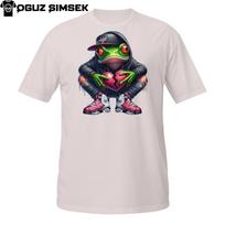 Sad Frog Tee – Urban Cartoon with Broken Heart in Hip Hop Streetwear 2XL