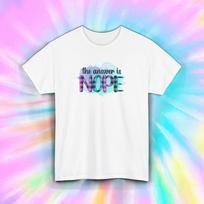 The Answer Is Nope Shirt Funny Sarcastic Attitude Retro Tee S-5XL 2XL