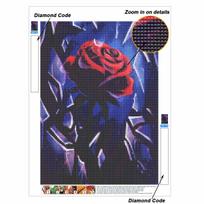 Romantic Rose 5D Diamond Painting Full Round Drill Mosaic Diamond Embroidery Belief In Heart Cross Stitch Kits Home Decor Home Decor Round 30x40cm