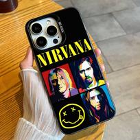N-Nirvana Grunge K-Kurt Cobain Singer Phone Case For iPhone 16 17 15 14 12 13 Pro Max Black Candy Matte Shockproof Cover iPhone16pro