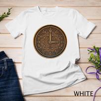 Steampunk Vintage Rusty Art Deco Old Clock Cool Premium Unisex T-Shirt Mens Womens Tees Top XL