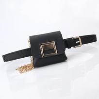 Women's belt Fanny pack chain small flap chest bag Detachable fashi shoulder bag mini multi-functial outdoor sports bag sac juoda