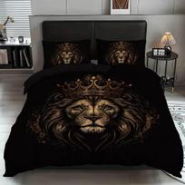 3Pcs Lion Sphinx Bedding Set Grim Reaper 3D Printed Single Queen Size Duvet Cover Set For Kids Adult Bedroom Home Decor EU Twin(135x200cm)