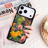 Tropical Flower Phone Case For IPhone 17 16e 15 14 13 12 11 Pro Max Air Mini Soft Protective Cover iPhone 12 Pro Max