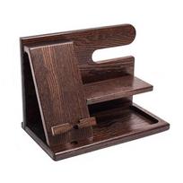 Stable Groove Design Charging Phone Holder Space Saving Watch Organizer  Nightstand Style A