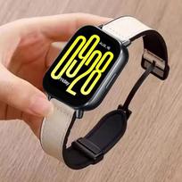 20mm 22mm Leather+Silicone Strap For Redmi watch 5 Active/Lite sports Comfortable wristband For Watch 3  Active/Lite Accessories strap width 22mm smėlis